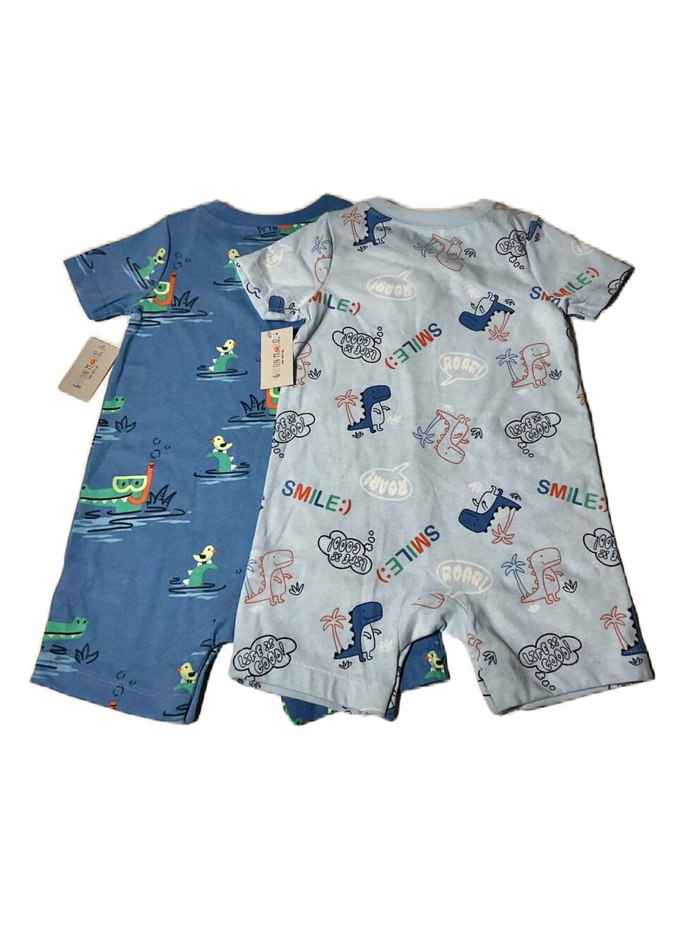 Garanimals- 2 Boys Print Rompers -Size 18M